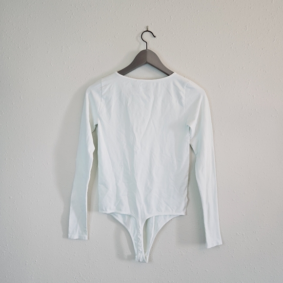 Free People Intimately Light Sage Seamless Women’s Bodysuit Sz M-L NWT - Picture 7 of 9